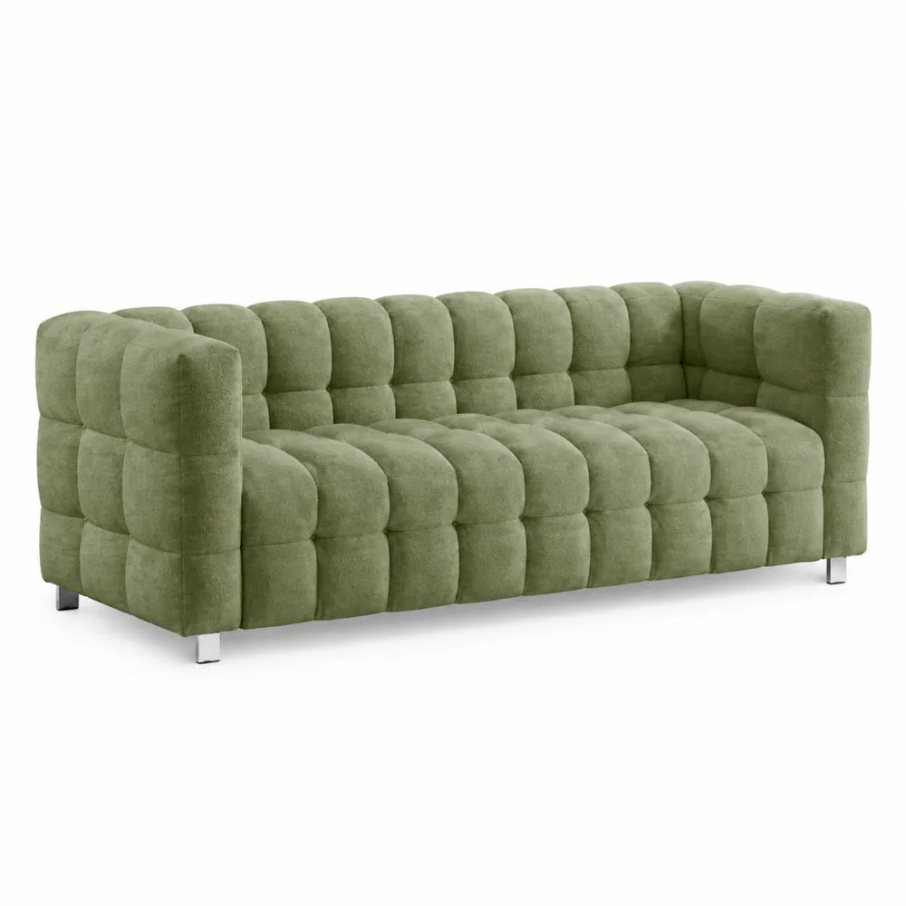 3-Sitzer Sofa Grün Stoff